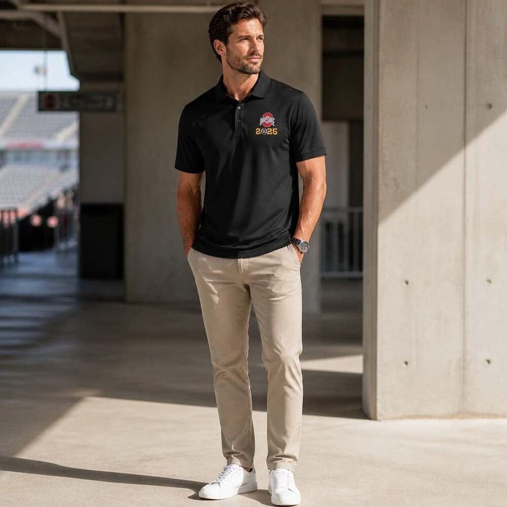Vansport Ohio State 2025 Black Polo Shirt Size 3X